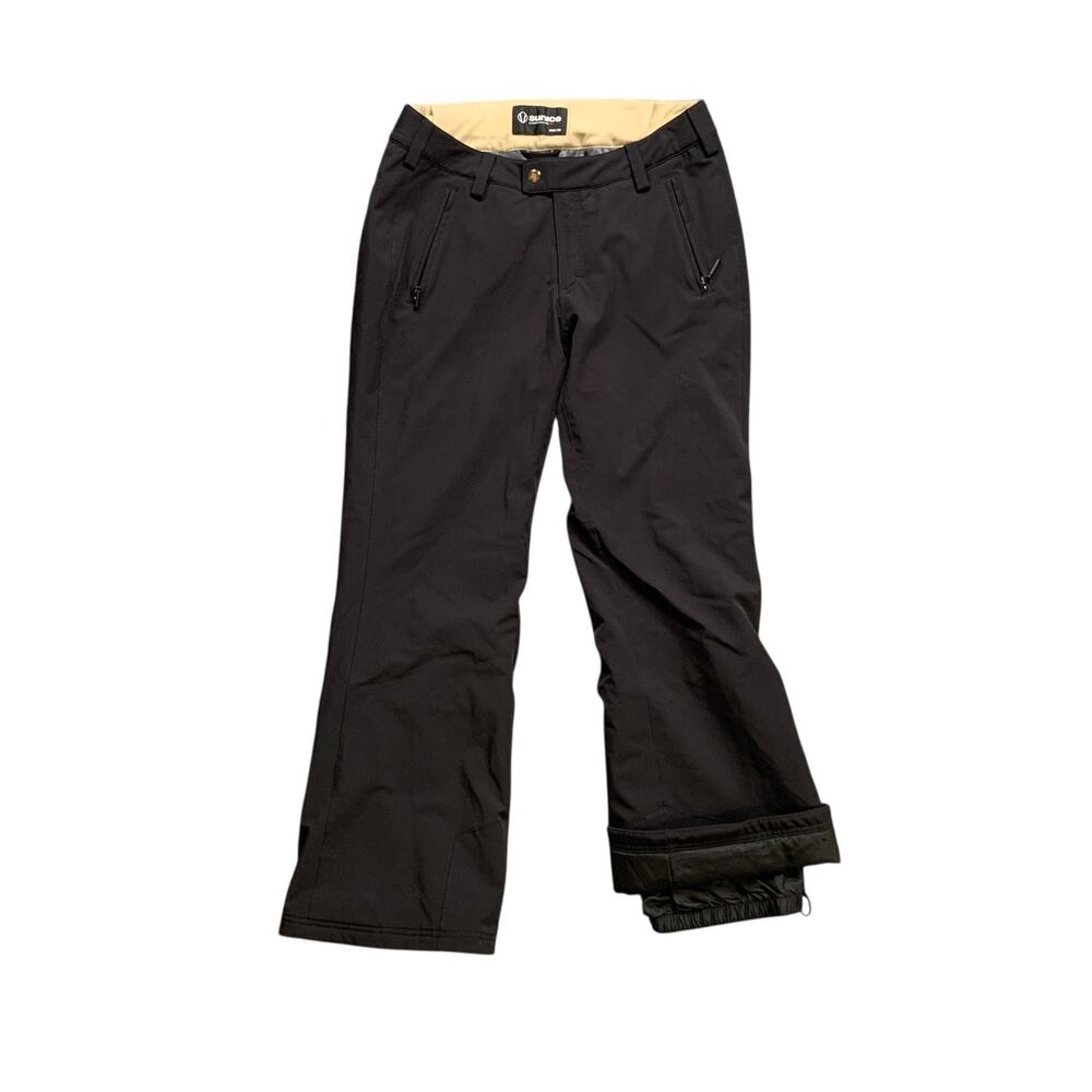 Sunice Pants Womens 12 R Black Laura Nylon Blend Waterproof Snowboard Insulated